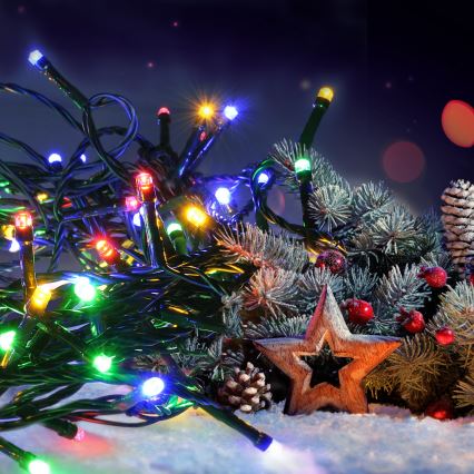 Cadena de Navidad LED 100xLED/8 funciones 13m IP44 multicolor