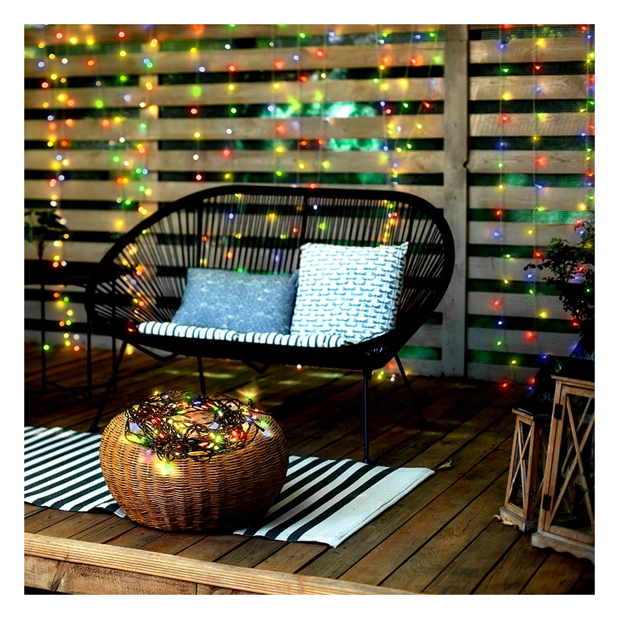 Cadena de Navidad LED 50xLED/8 funciones 8m IP44 multicolor
