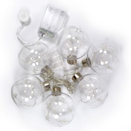 LED Bolas decorativas 30xLED/3xAA diá. 8cm