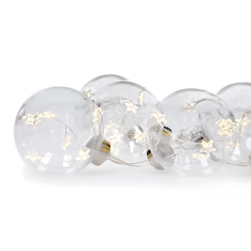 Cadena de Navidad LED 30xLED 2,5m blanco cálido