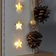 Decoración navideña LED 10xLED/2xAA árbol