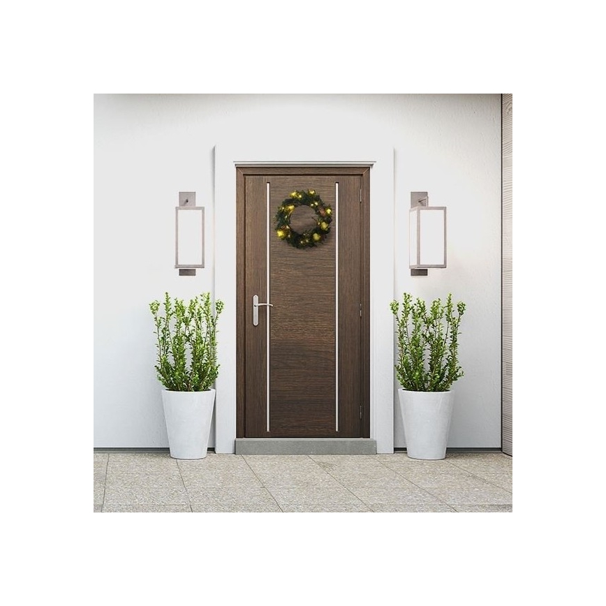 Corona de Navidad LED para exteriores 15xLED/3xAA IP44