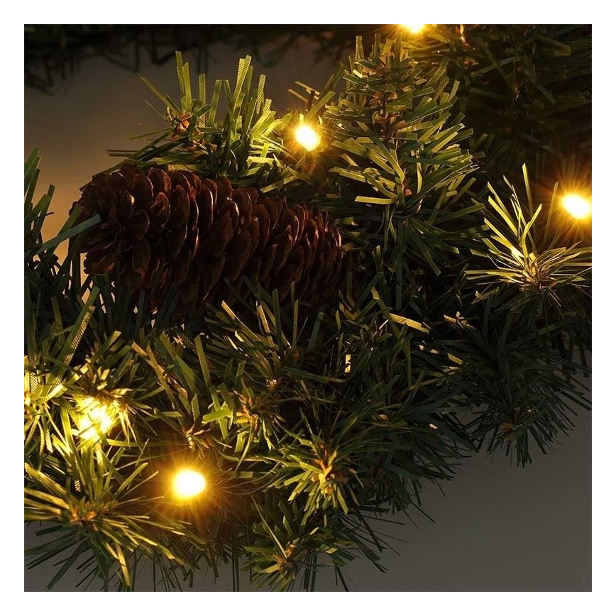 Corona de Navidad LED para exteriores 15xLED/3xAA IP44