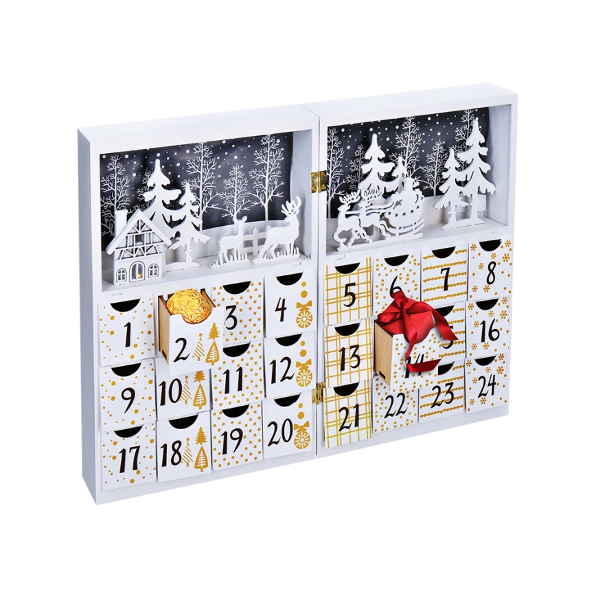 Calendario de Adviento LED LED/2xAAA