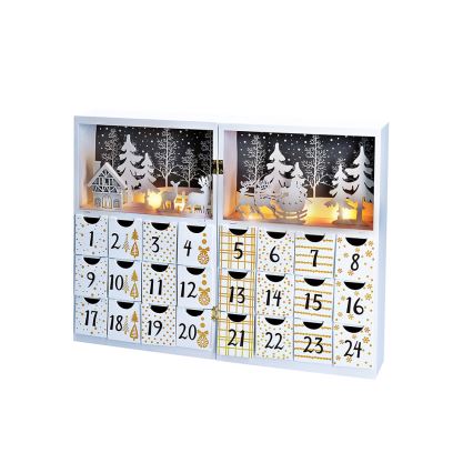 Calendario de Adviento LED LED/2xAAA