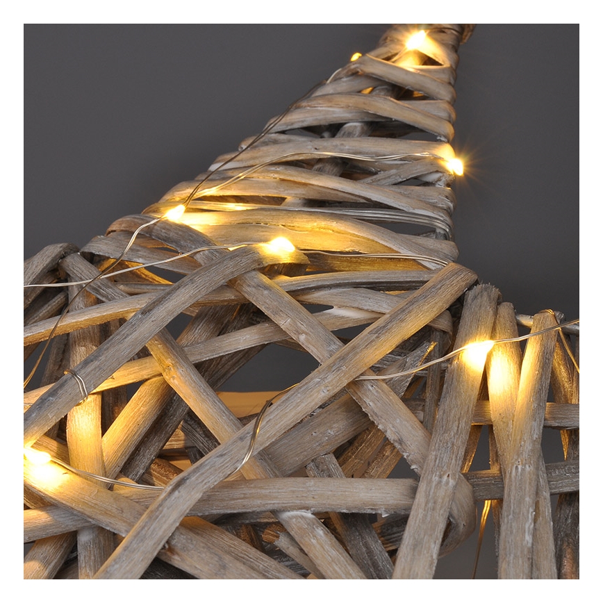 Decoración LED de Navidad LED/2xAA ratán