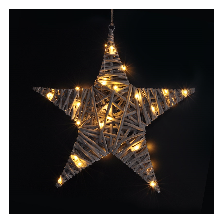 Decoración LED de Navidad LED/2xAA ratán