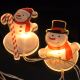 Cadena de Navidad LED con ventosas 6xLED/2xAA 1,2m muñeco de nieve blanco cálido