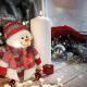 Decoración de Navidad LED LED/3xAA muñeco de nieve