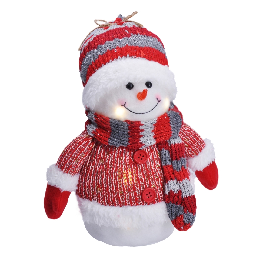 Decoración de Navidad LED LED/3xAA muñeco de nieve