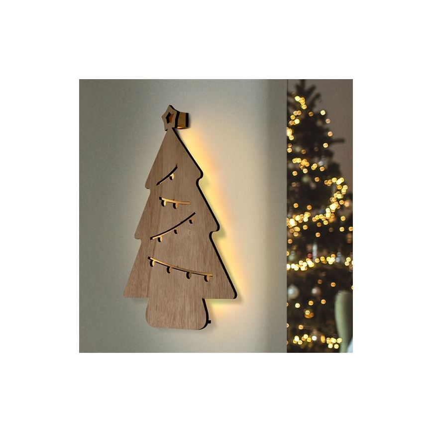 Decoración navideña LED LED/2xAA árbol