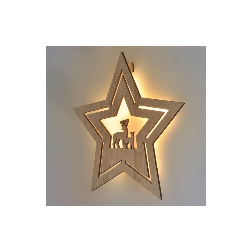 Decoración navideña LED LED/2xAA estrella