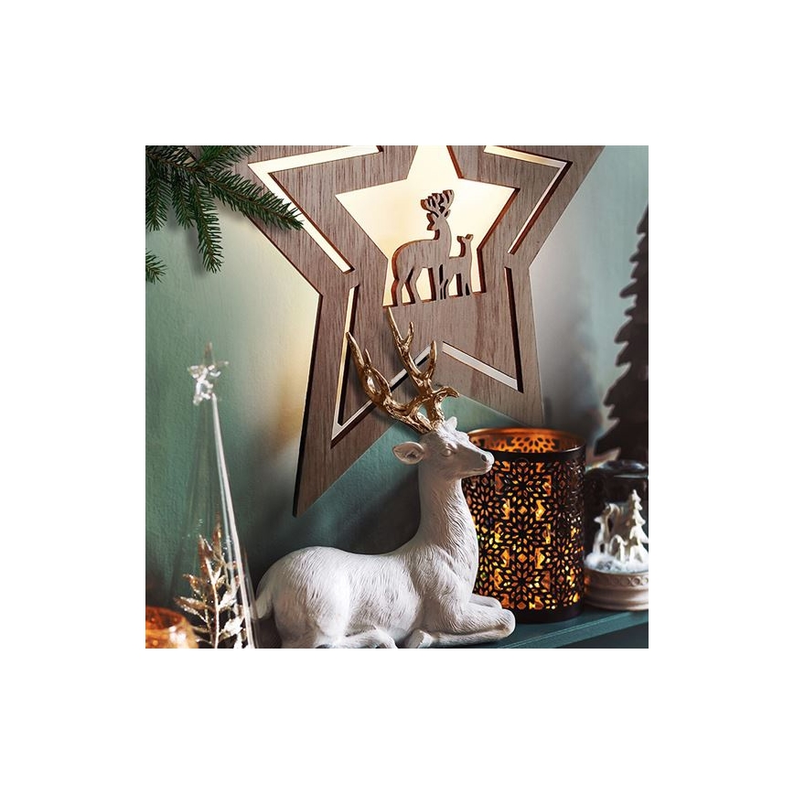 Decoración navideña LED LED/2xAA estrella