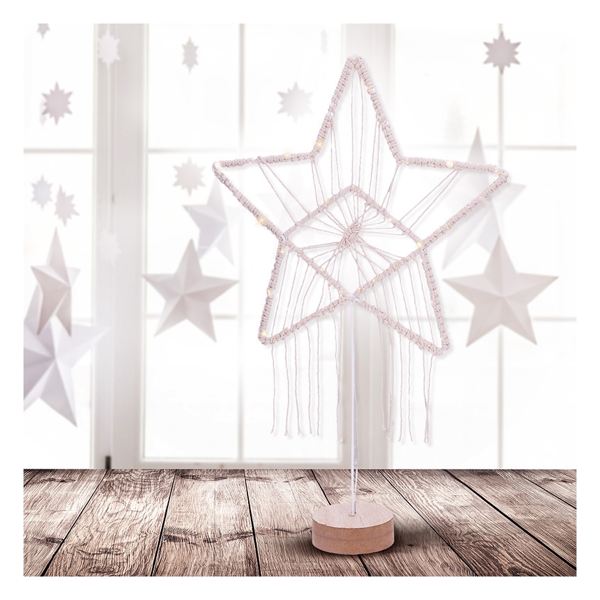 Decoración navideña LED LED/2xAAA estrella