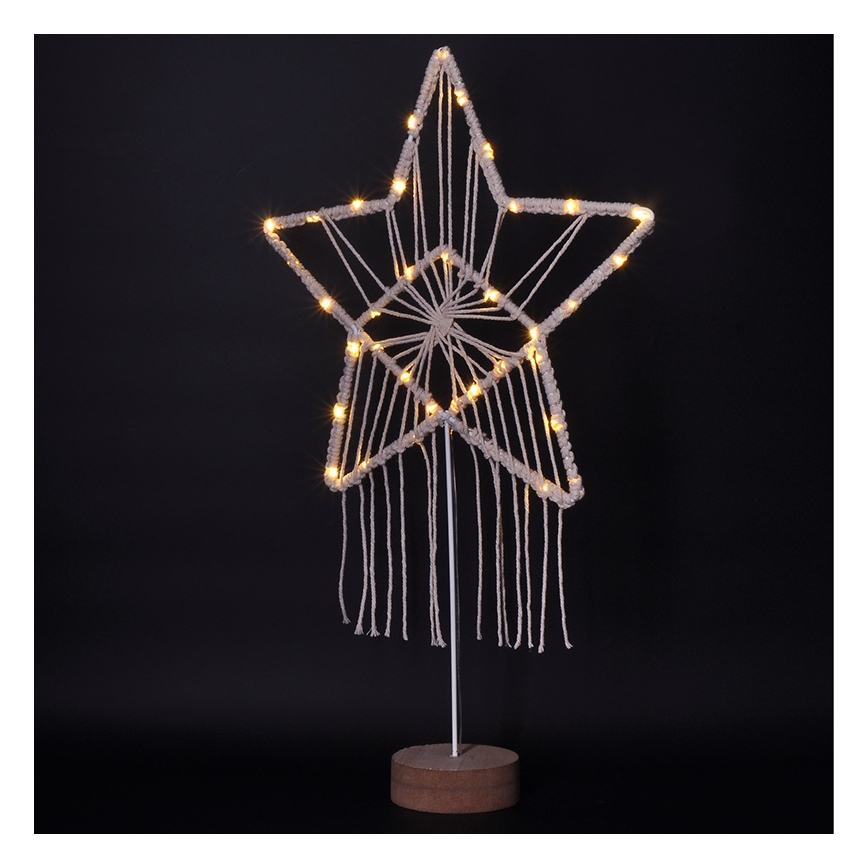 Decoración navideña LED LED/2xAAA estrella