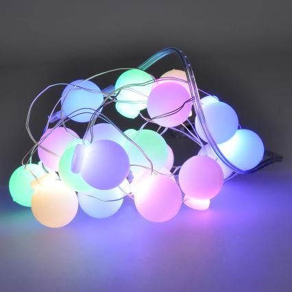 Cadena de luces de Navidad LED 40xLED/2xAA 4,3 m multicolor