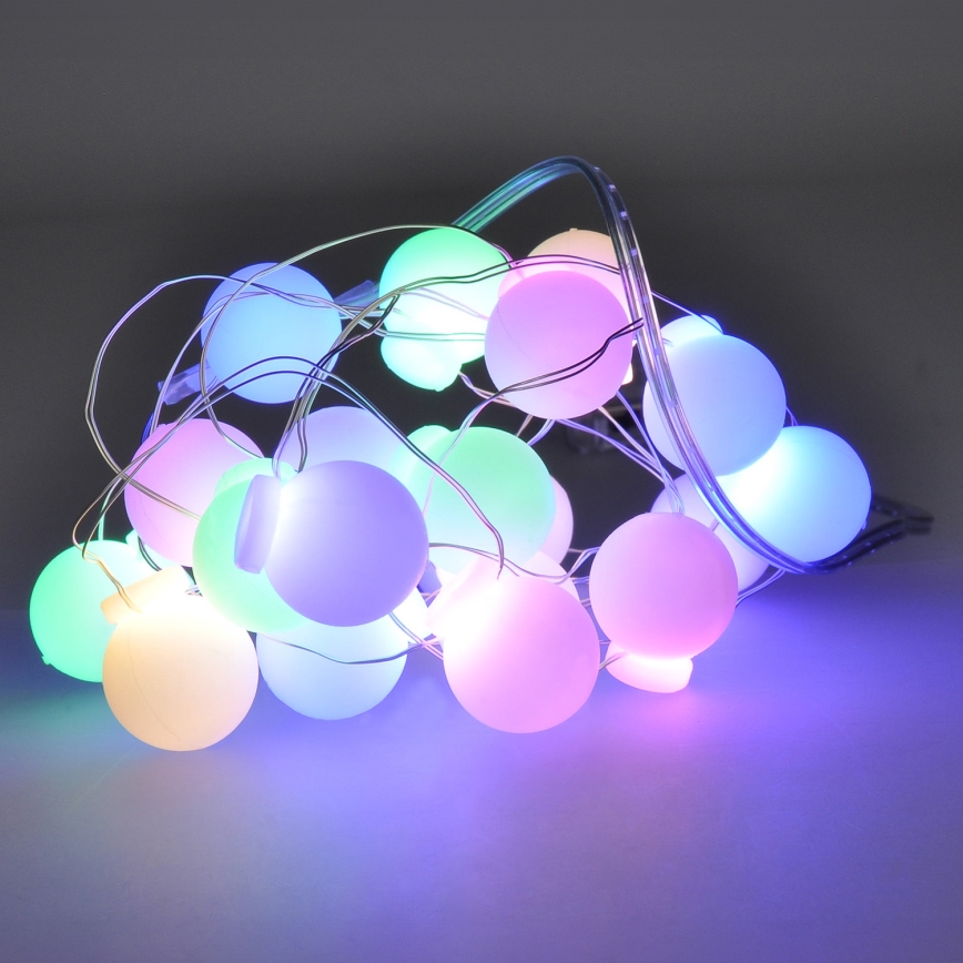 Cadena de luces de Navidad LED 40xLED/2xAA 4,3 m multicolor