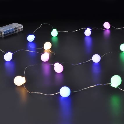 Cadena de luces de Navidad LED 40xLED/2xAA 4,3 m multicolor