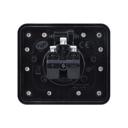 Solight 5B322 - Enchufe de suelo empotrable de exterior IP55 angular