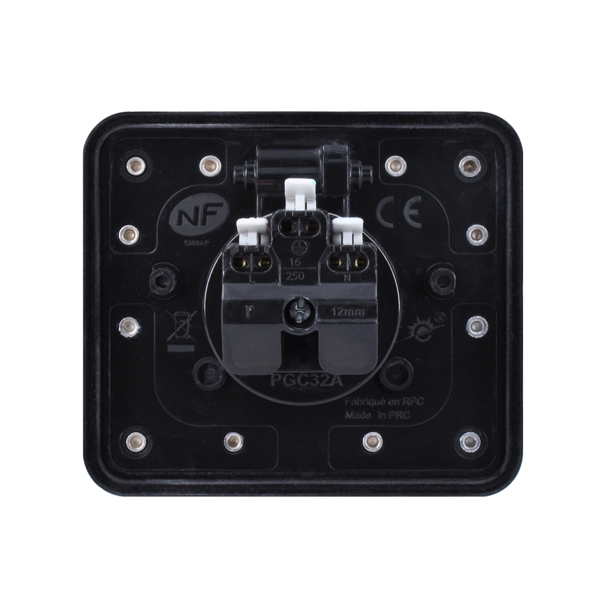 Solight 5B322 - Enchufe de suelo empotrable de exterior IP55 angular