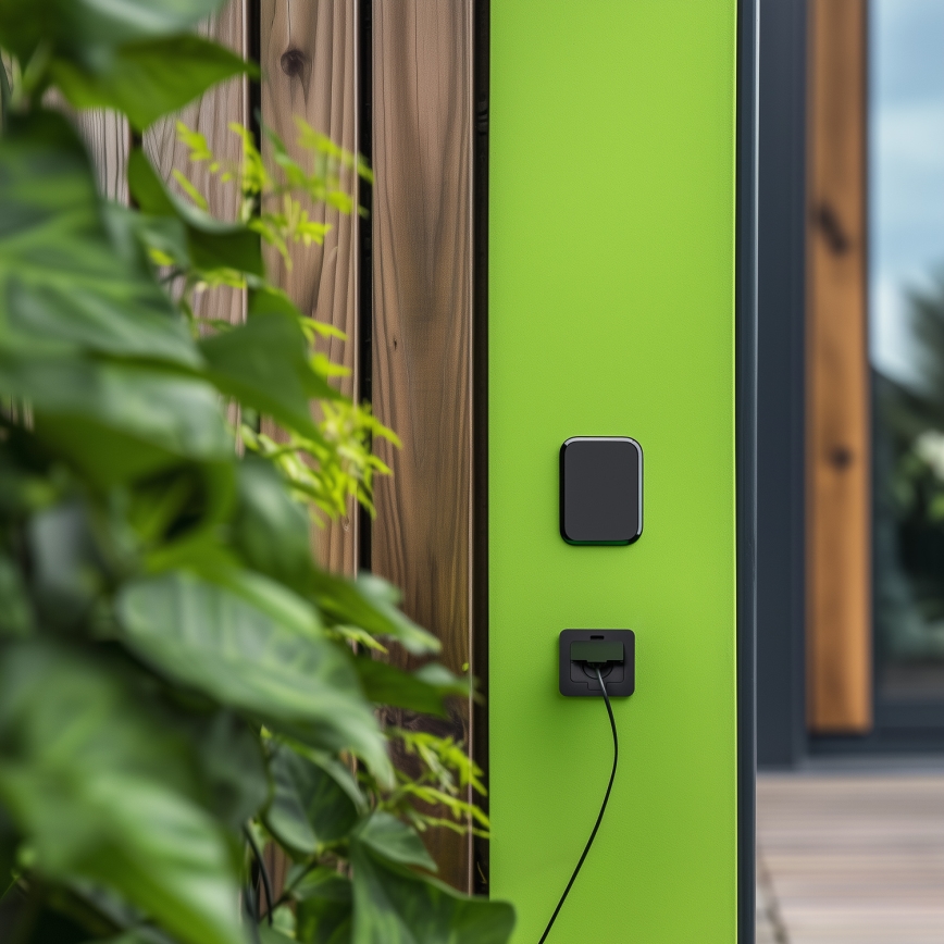 Enchufe de suelo empotrable de exterior IP55 rectangular negro