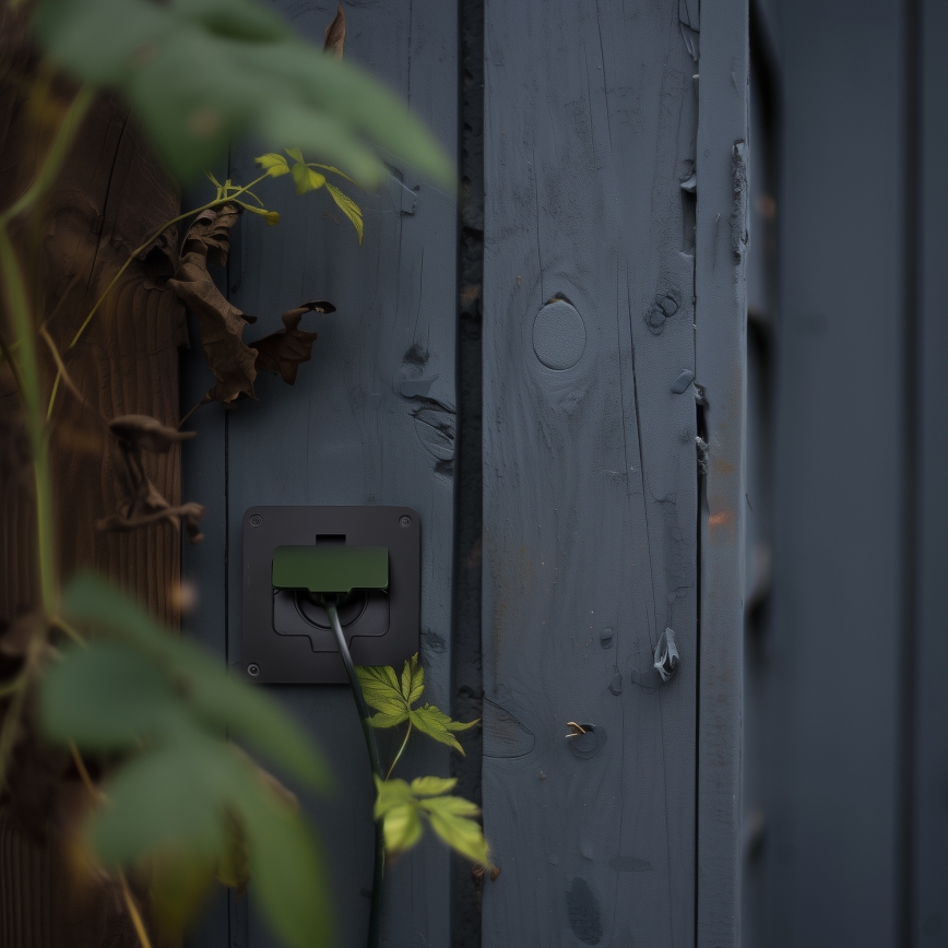 Enchufe de suelo empotrable de exterior IP55 rectangular negro