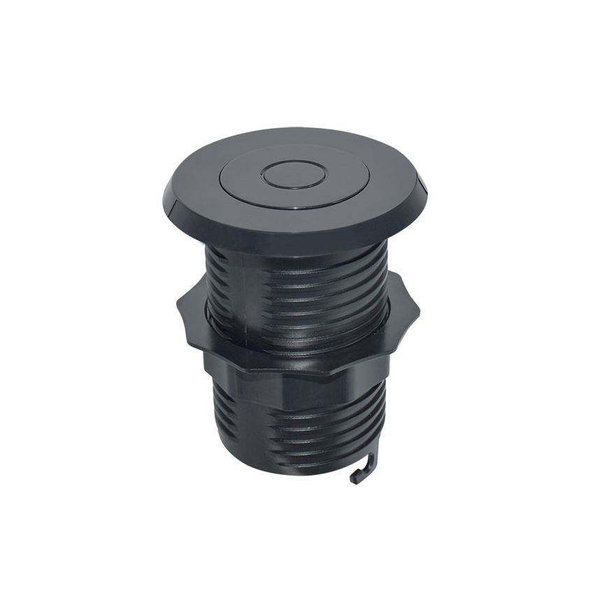 Cargador USB empotrable USB A+C negro