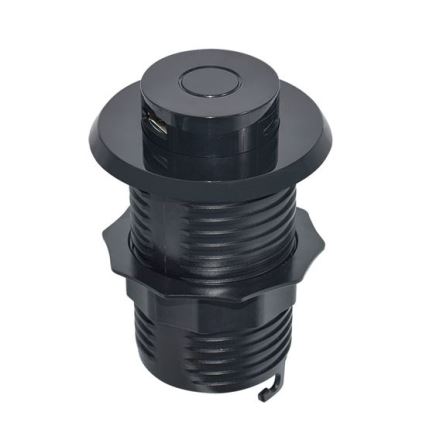 Cargador USB empotrable USB A+C negro