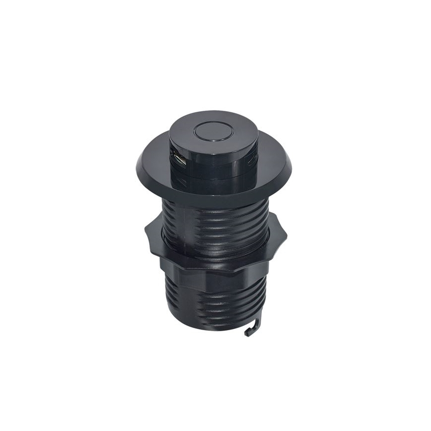 Cargador USB empotrable USB A+C negro