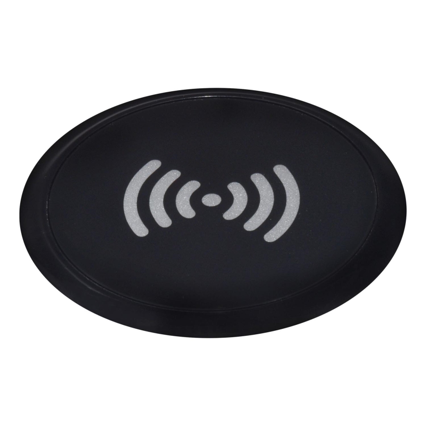Solight DC65BW - Cargador inalámbrico empotrable negro
