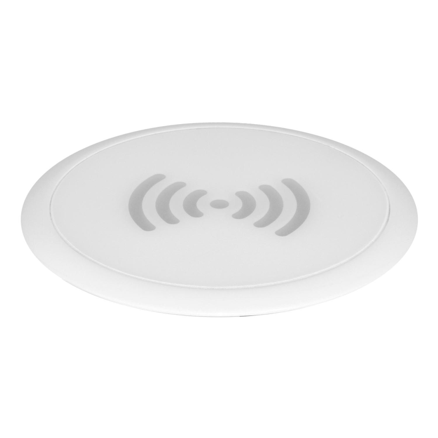 Solight DC65W - Cargador inalámbrico empotrable blanco