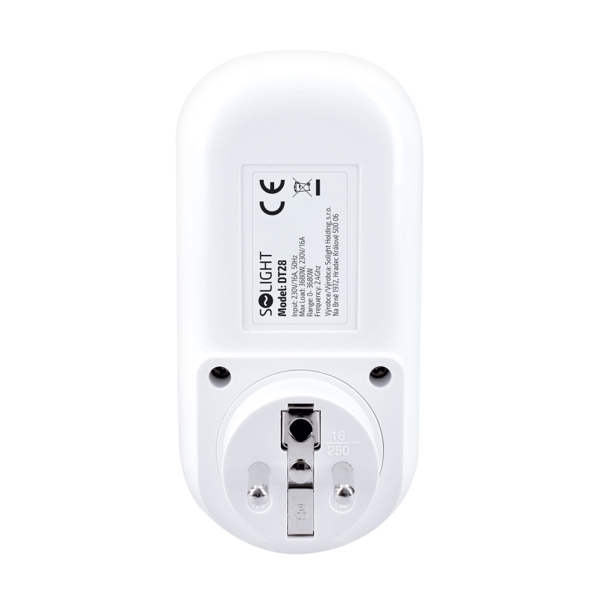 Enchufe inteligente con contador de electricidad 230V Wi-Fi Tuya