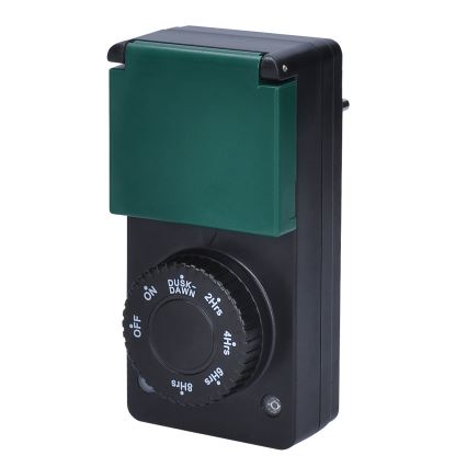 Temporizador con sensor crepuscular 3600W/230V IP44