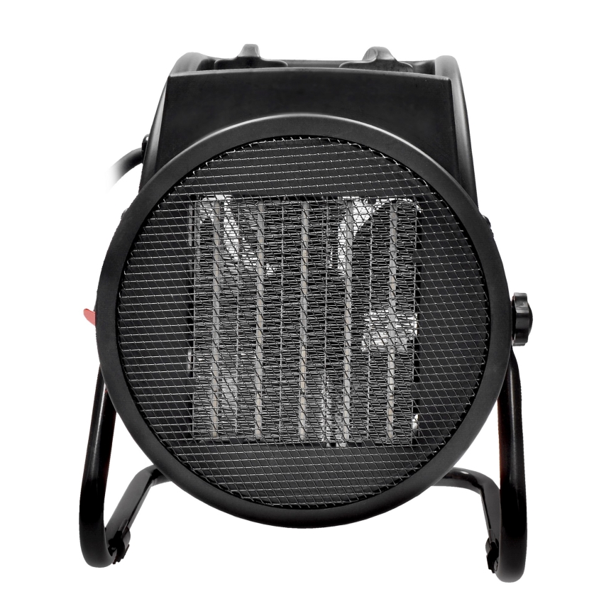 Ventilador de pie con elemento calefactor cerámico 3000W/230V negro