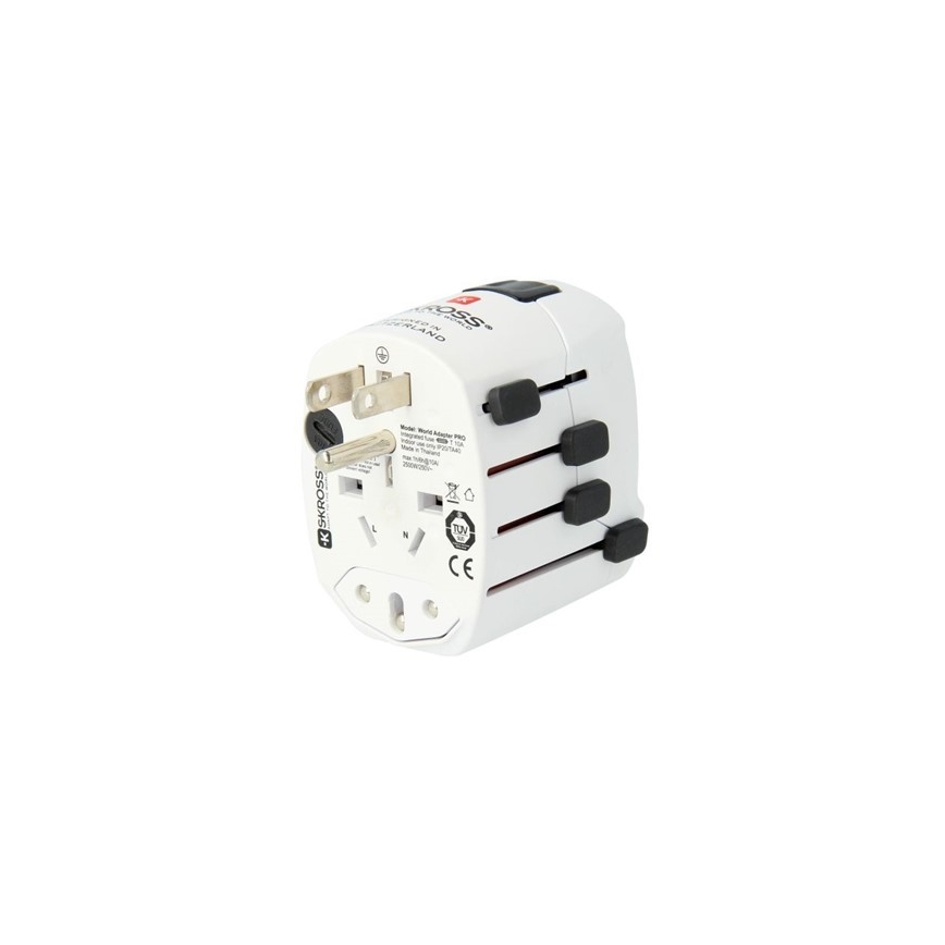 Adaptador universal de viaje para todo el mundo 230V + puerto USB