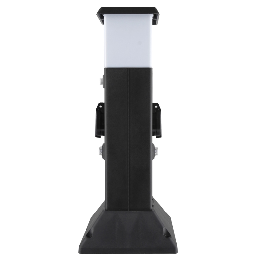 Lámpara de exterior con 2 enchufes 1xE14/15W/230V IP44 negro