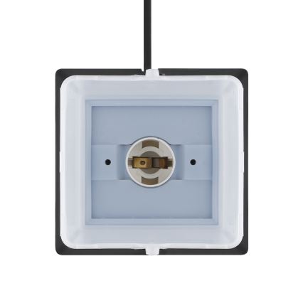 Lámpara de exterior con 2 enchufes 1xE14/15W/230V IP44 negro