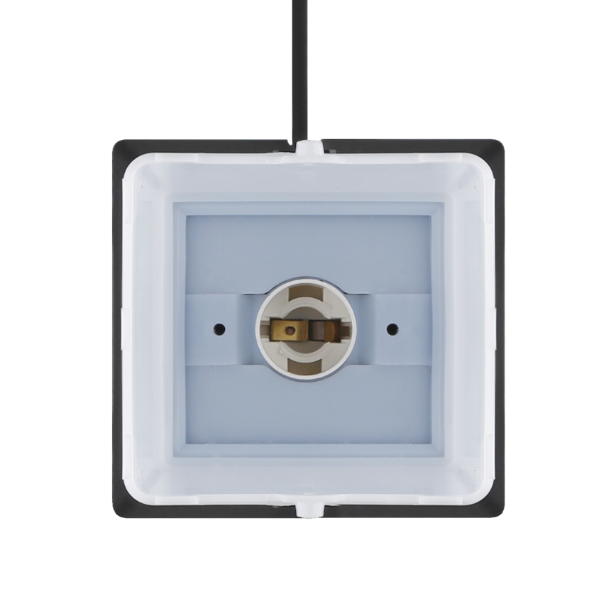 Lámpara de exterior con 2 enchufes 1xE14/15W/230V IP44 negro
