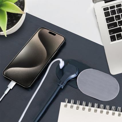 Enchufe empotrado 1Z + USB A+C