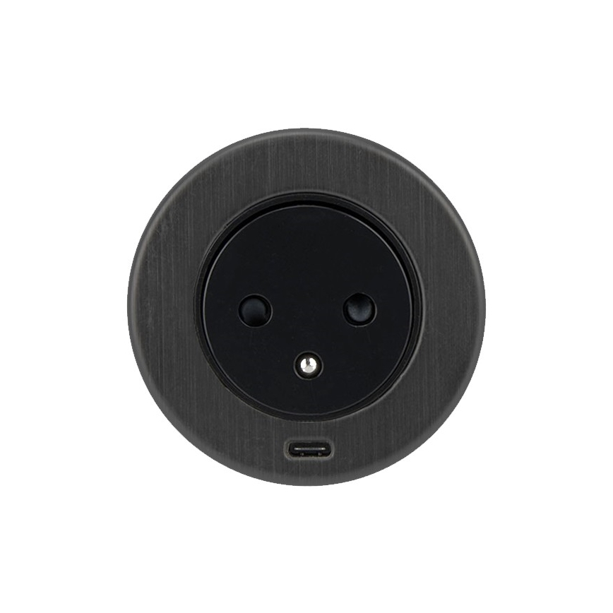 Enchufe USB empotrado 1Z + 1xUSB-C 230V