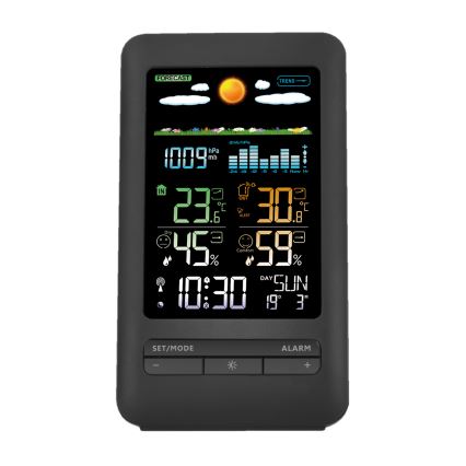 Estacion meteorologica con pantalla LCD 2xAA negro