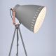 Lámpara LED de pie MILANO 1xE27/60W/230V gris 145cm
