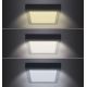 Plafón LED LED/12W/230V 3000/4000/6000K negro angular