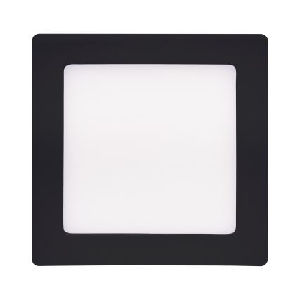 Plafón LED LED/12W/230V 3000/4000/6000K negro angular