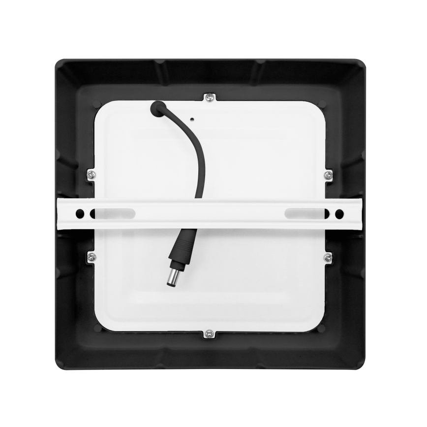 Plafón LED LED/12W/230V 3000/4000/6000K negro angular