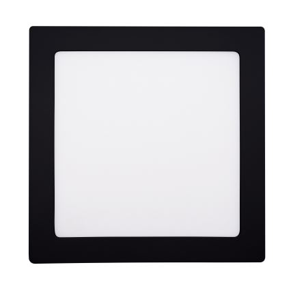 Plafón LED LED/18W/230V 3000/4000/6000K negro angular