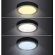 Plafón LED LED/24W/230V 3000/4000/6000K negro redondo