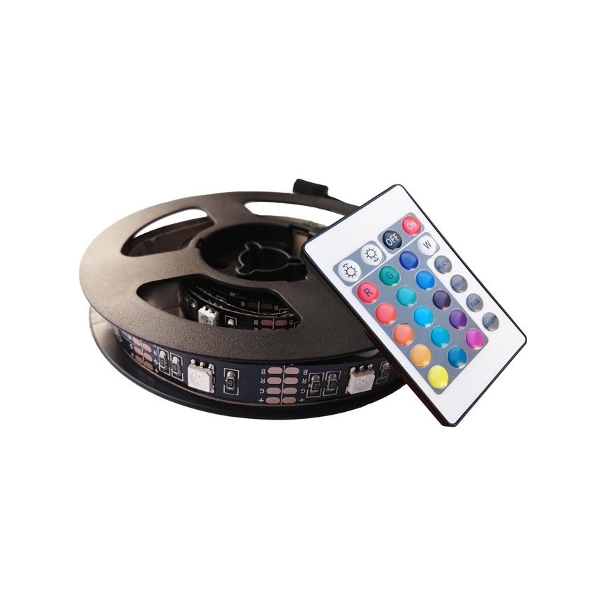SET 2x LED RGB Cinta para TV con control remoto IP65 LED/USB 50cm