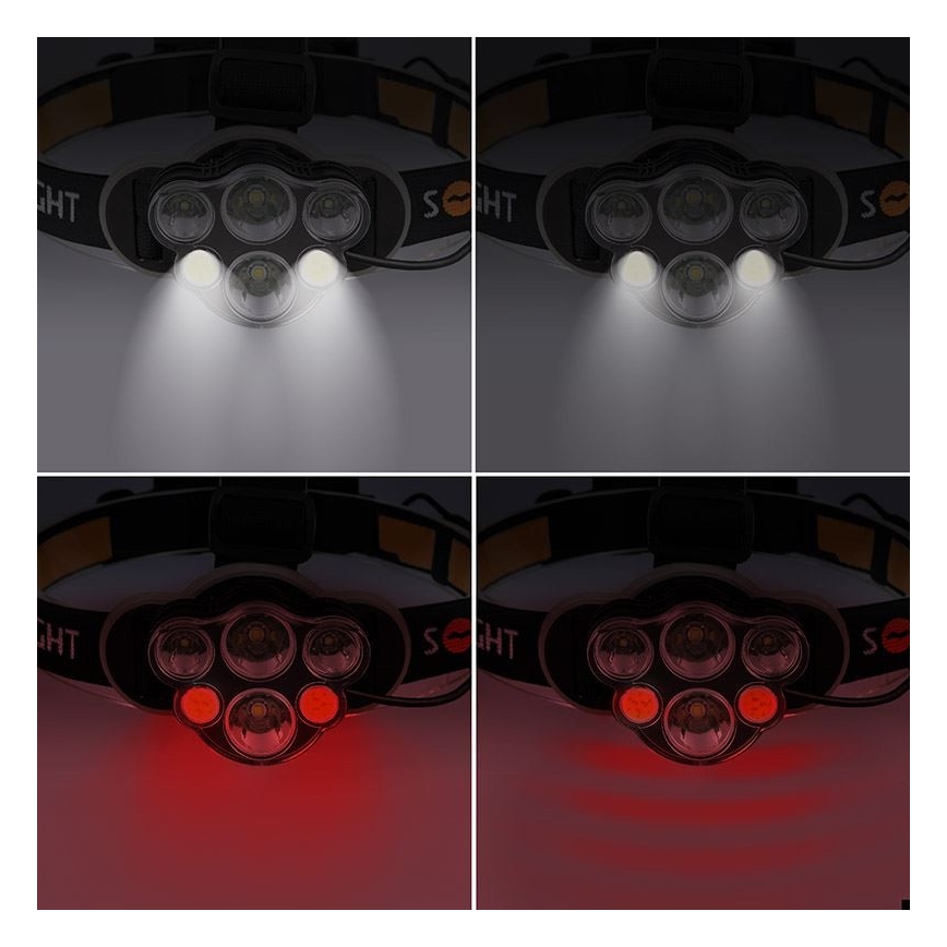 Linterna frontal LED recargable LED/USB IP44
