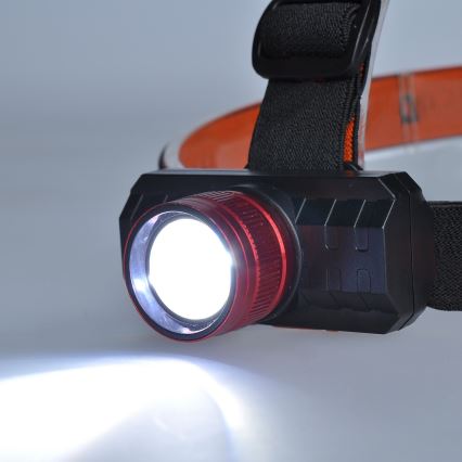 Linterna frontal LED recargable LED/3W/USB IP44